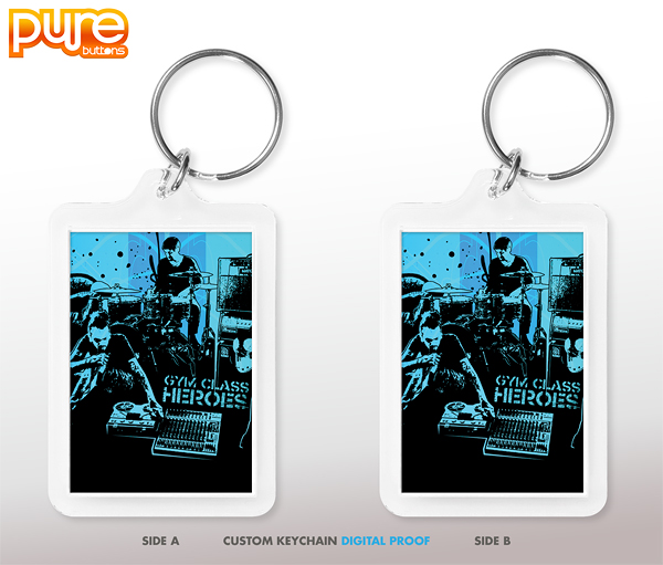 Custom Keychain Digital Proof