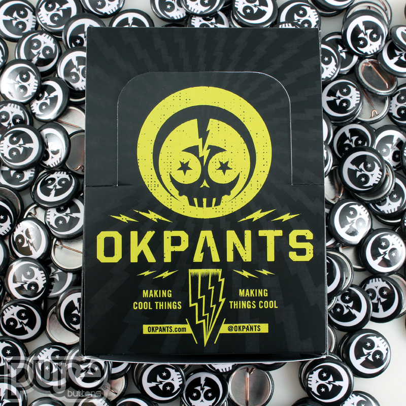 Custom Button Boxes for OKPants Design