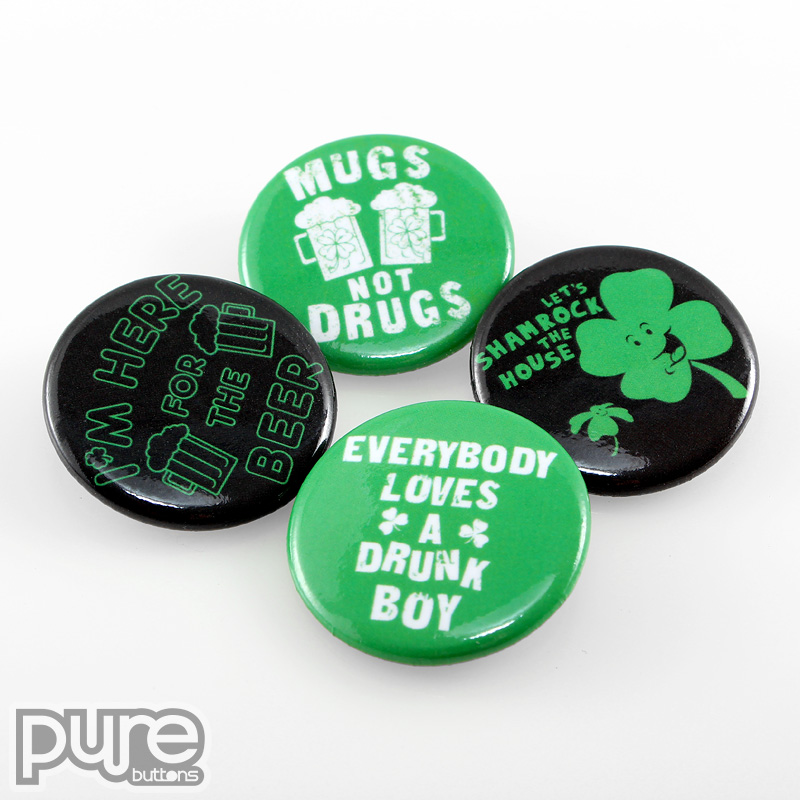 st. patrick's day buttons