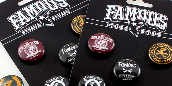 Famous Stars and Straps Custom Button Packs