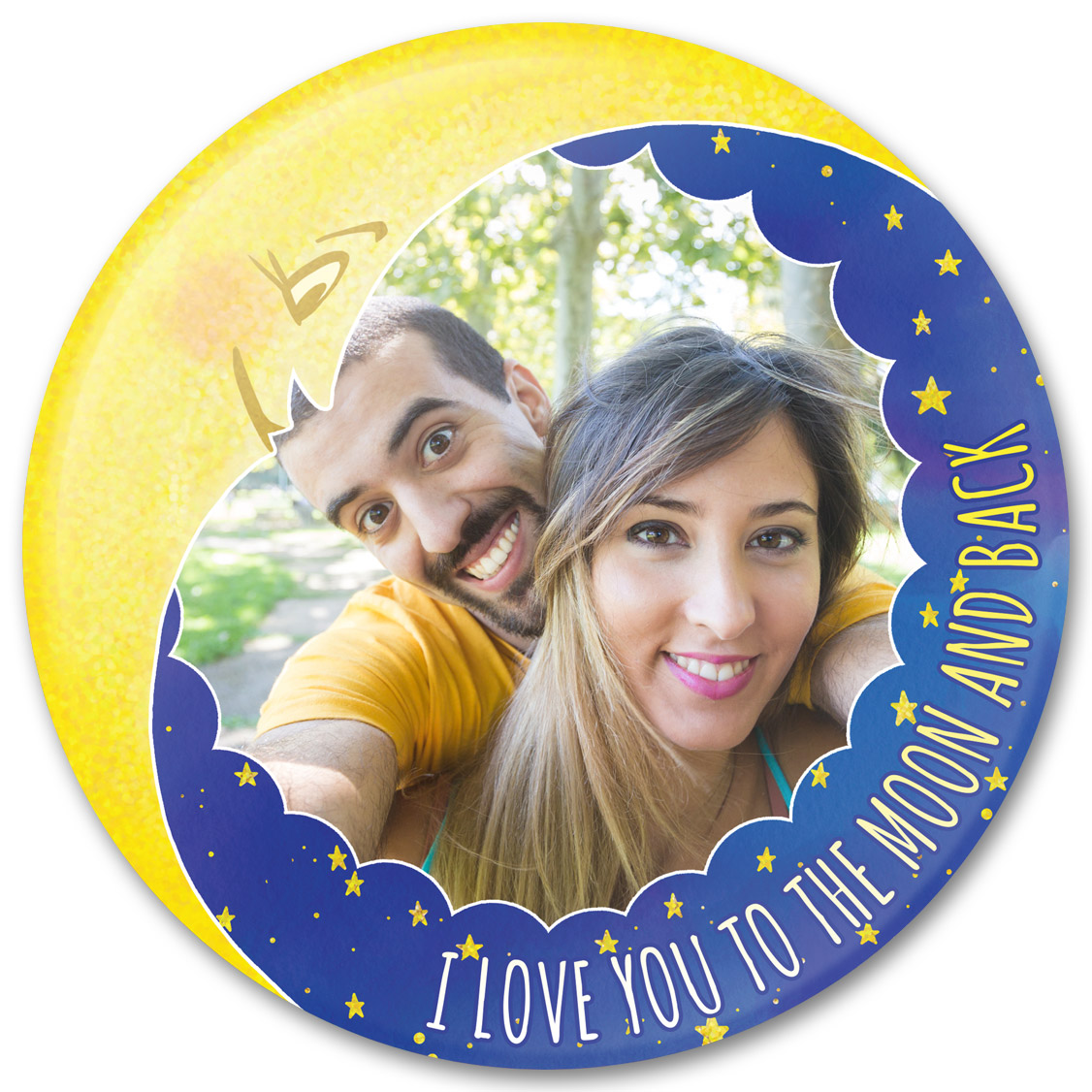 I Love You To The Moon and Back Custom Valentine's Day Gift Template
