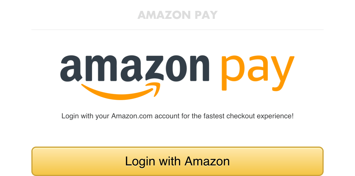 Amazon Pay Login Mockup