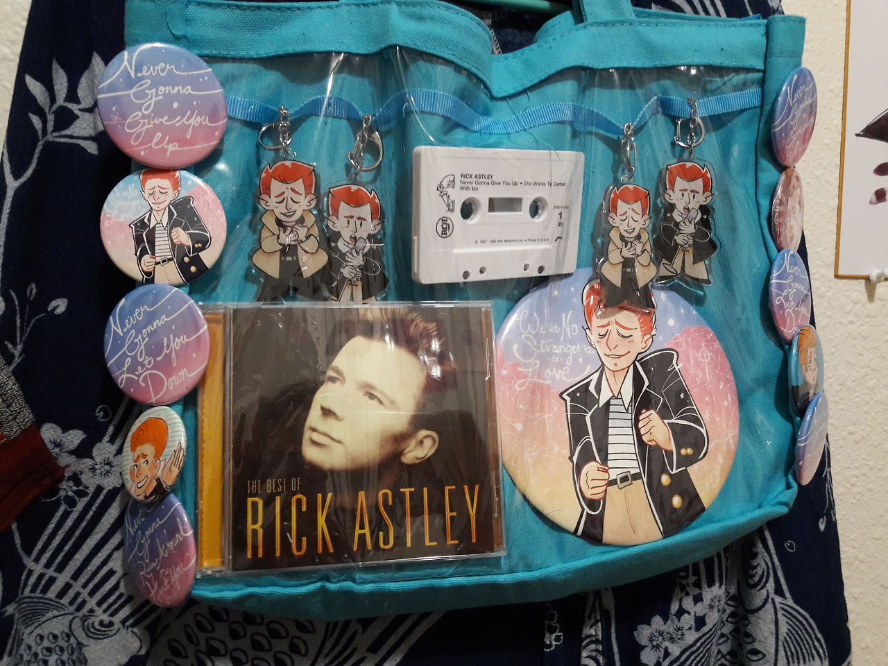 Rick Astley Fan Art Buttons