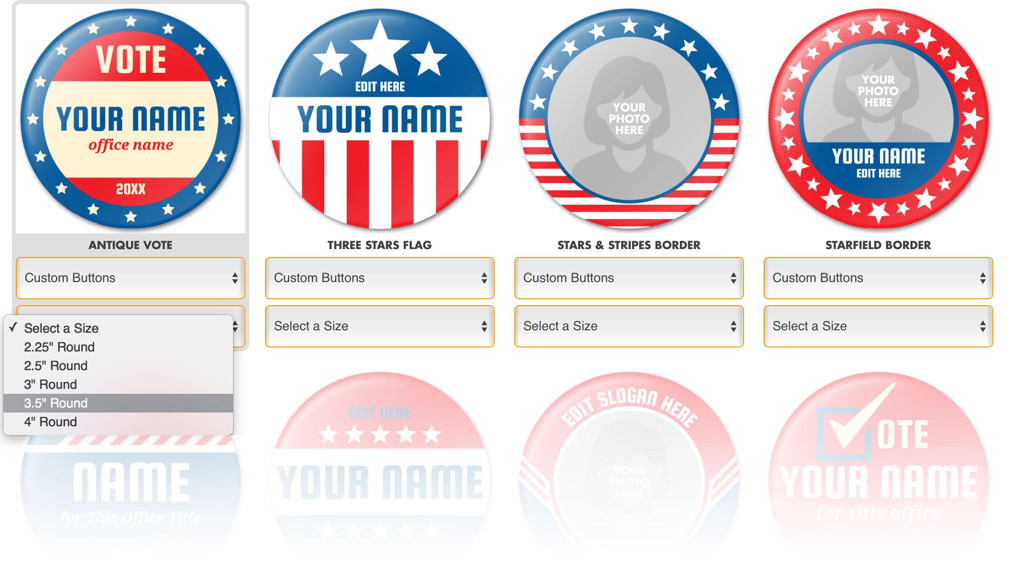 Design Campaign Buttons