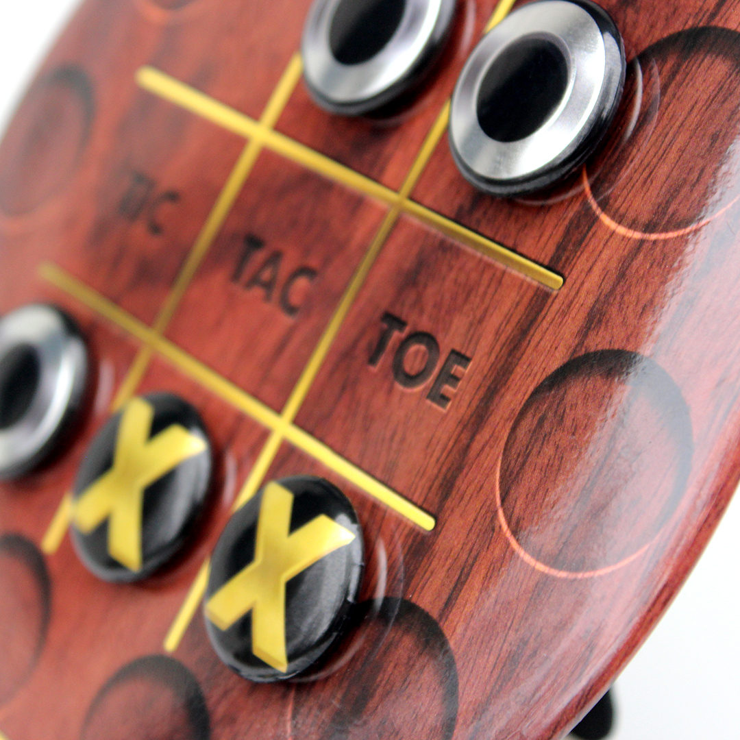 Closeup of Magnetic Easel Tic-Tac-Toe Game