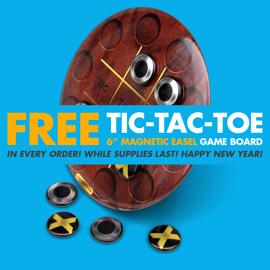 Free Tic-Tac-Toe Game Board while supplies last!