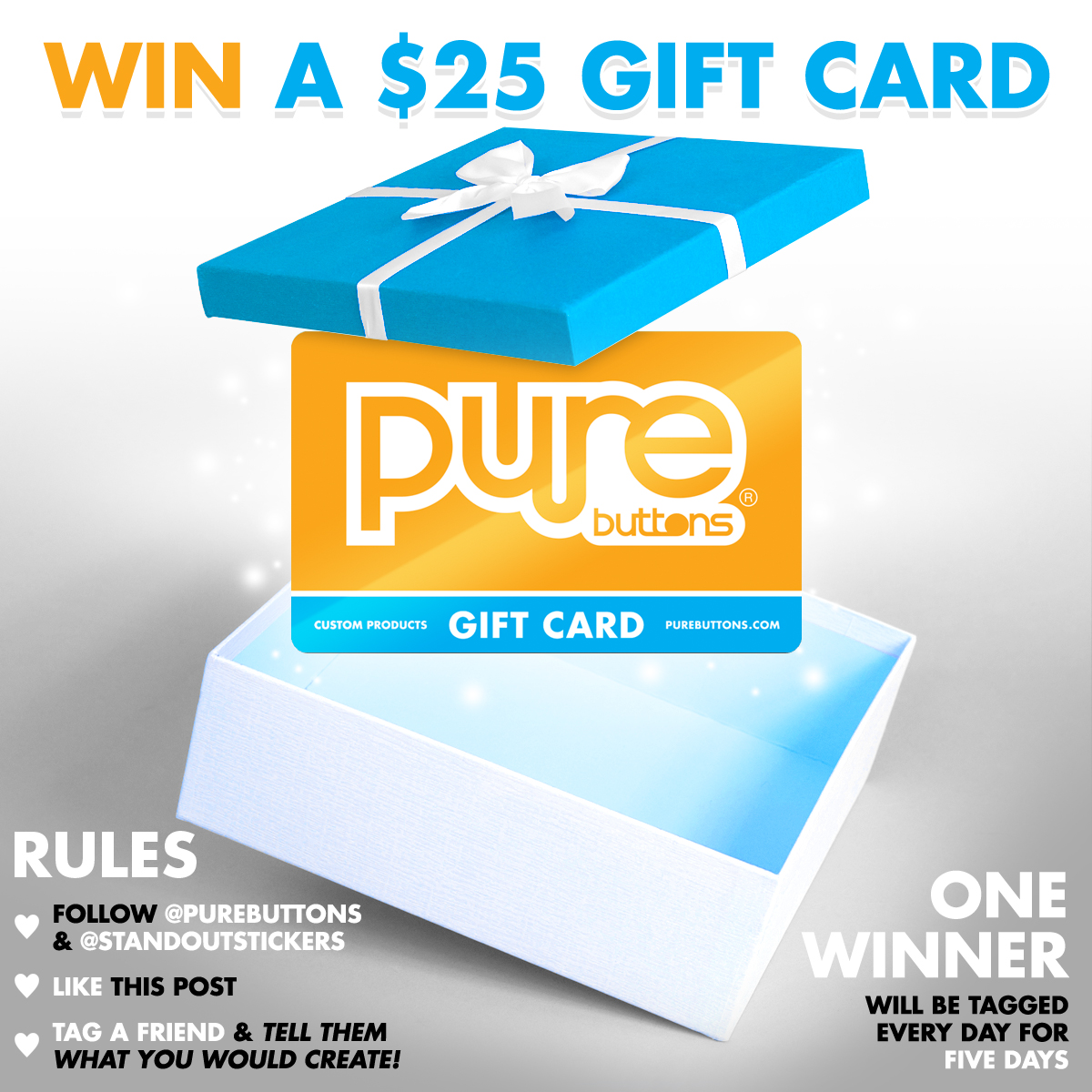 $25 Pure Buttons Gift Card Giveaway