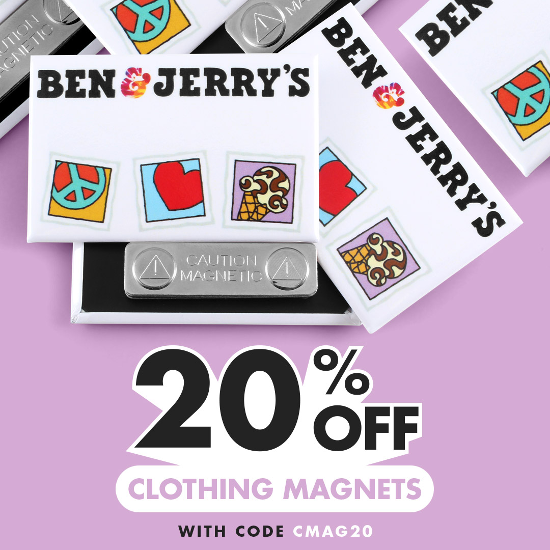 20% OFF Custom Clothing Magnets with code CMAG20