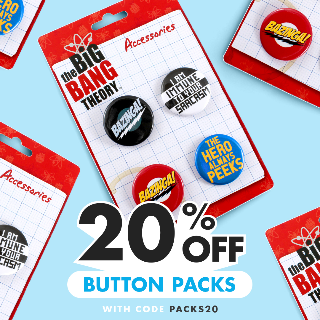 20% OFF Custom Button Packs with code PACKS20