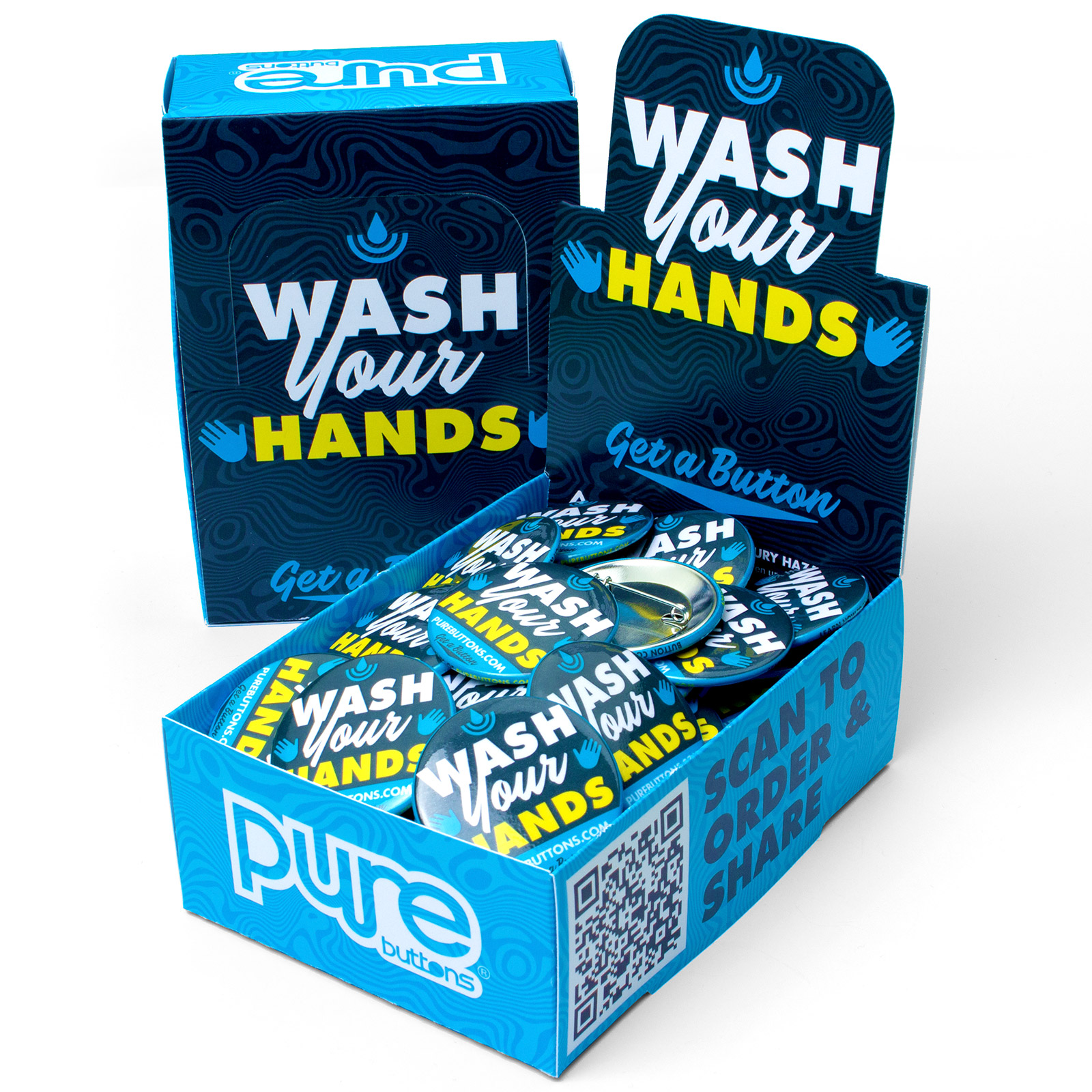 Wash Your Hands Button Box