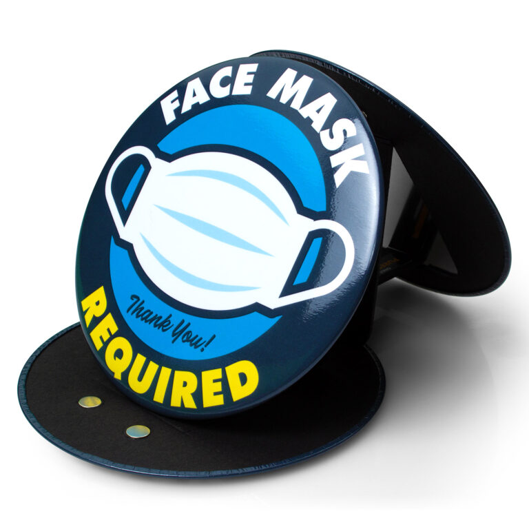 Face Mask Required Sign (Blue)