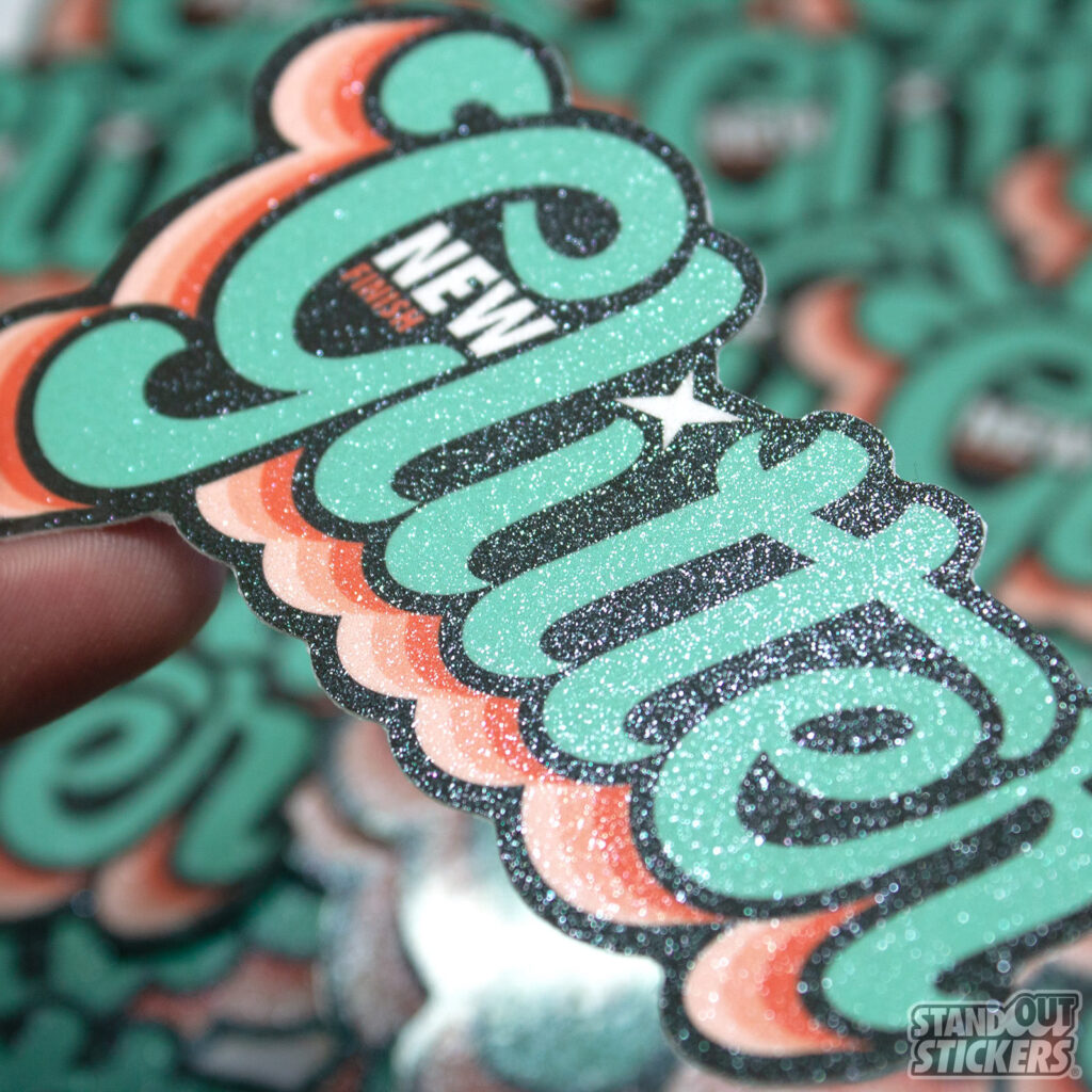 Custom Glitter Stickers