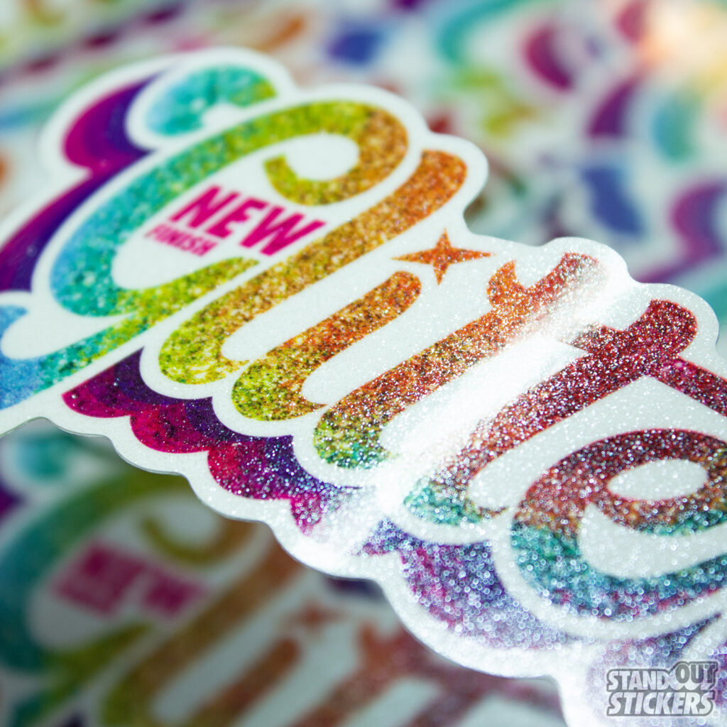 Glitter stickers