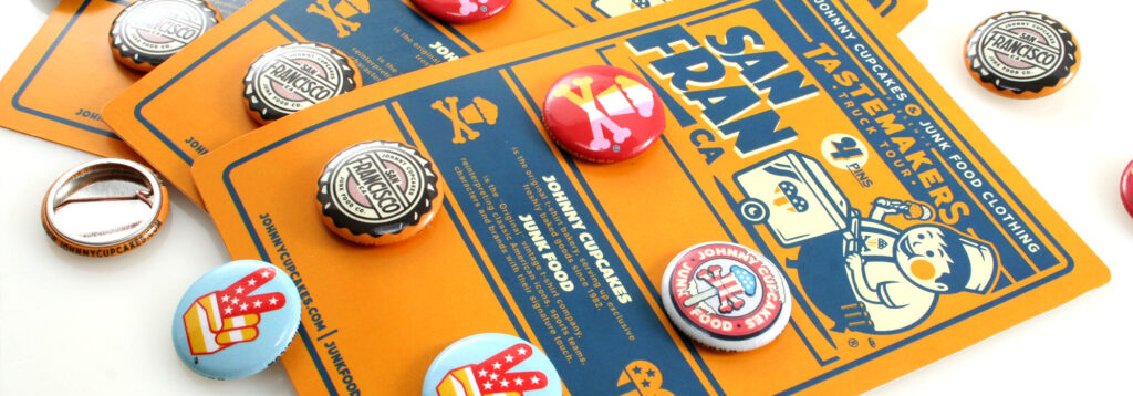 Johnny Cupcakes Custom Button Packs