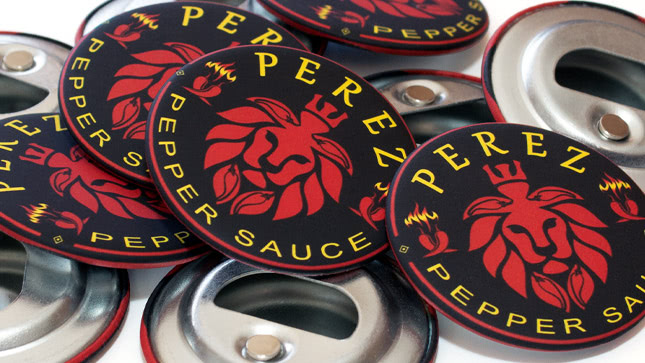 Perez Pepper Sauce Custom Bottle Openers