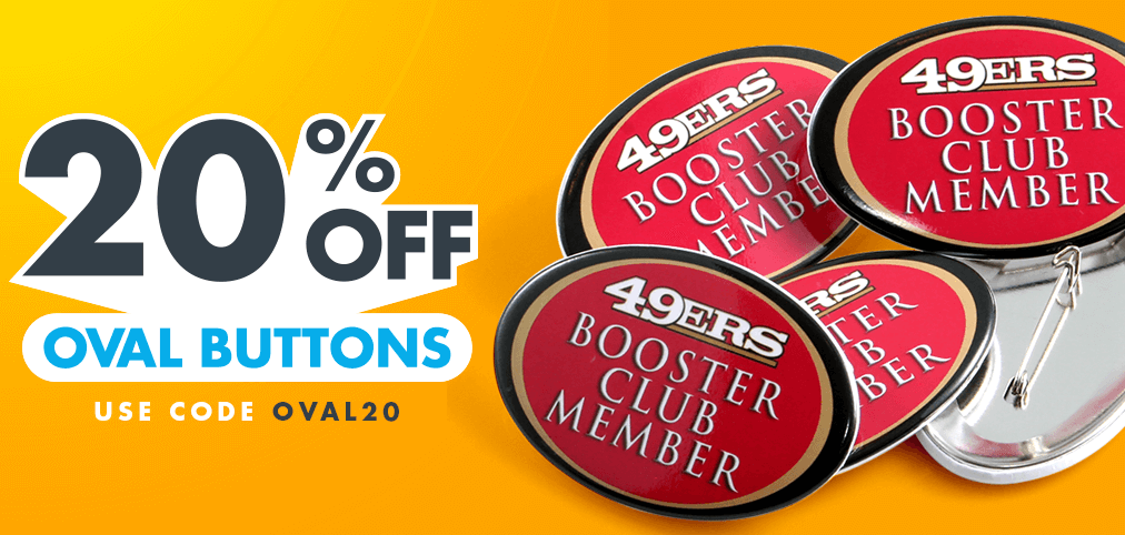 20% off oval buttons with code oval20