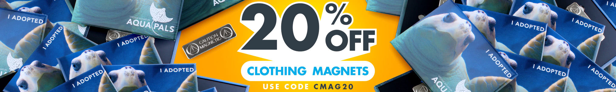 20% OFF Clothing Magnets with code CMAG20