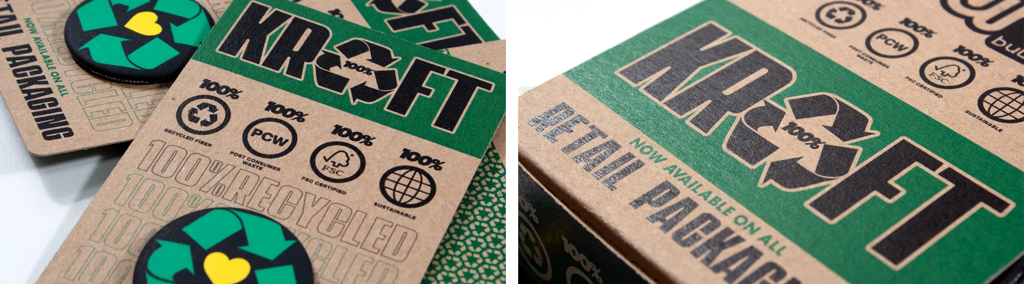 Kraft 100% Recycled Packaging