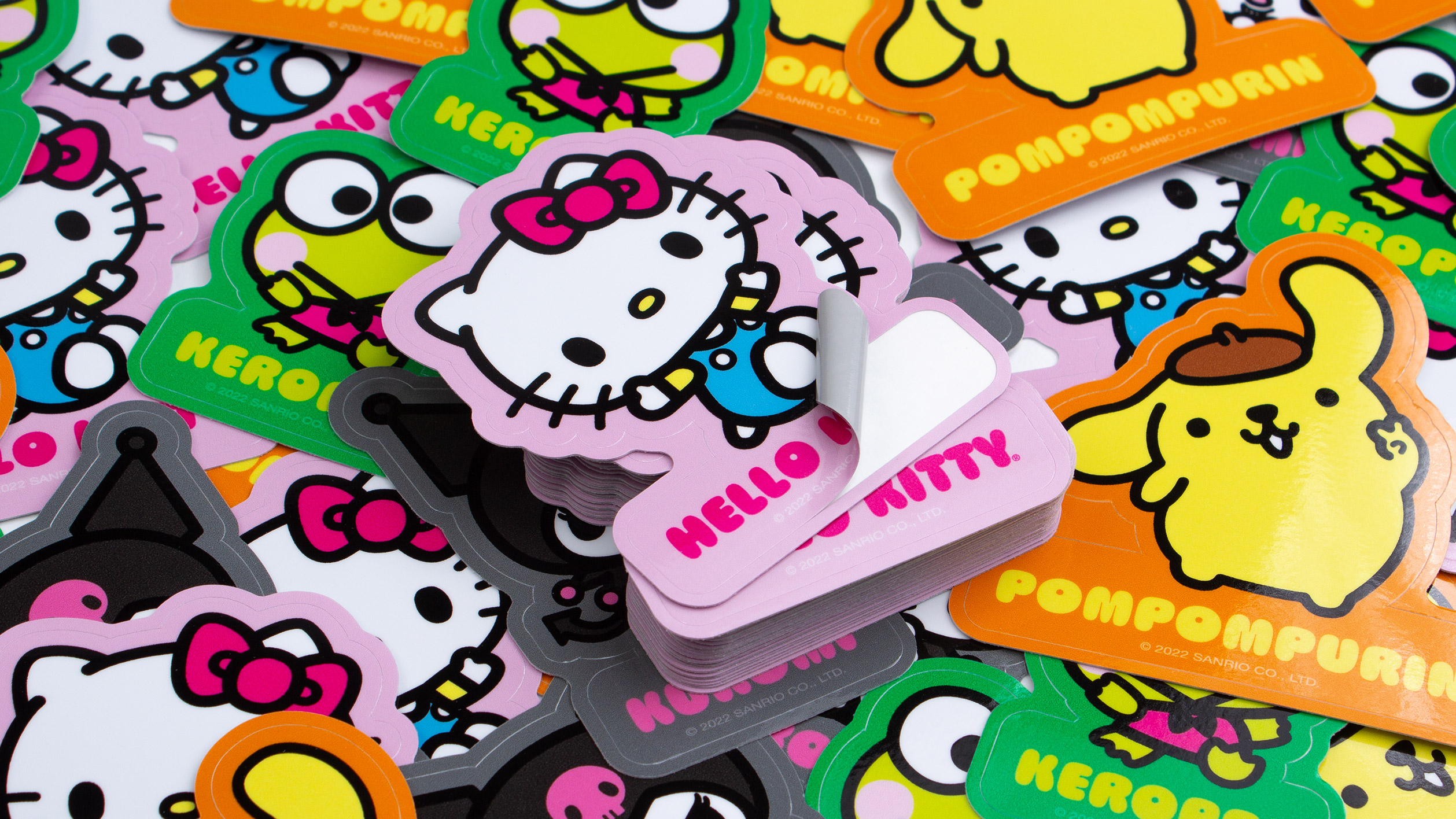 Hello Kitty Die Cut Stickers with 1 Border Kiss Cut for Sanrio