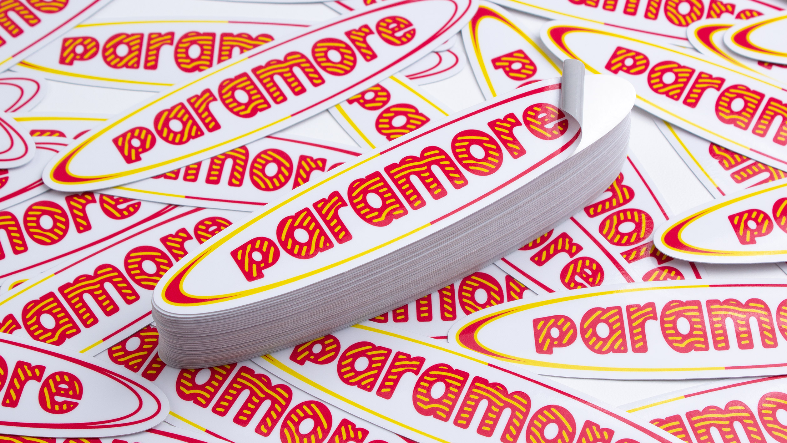 Paramore Oval Stickers