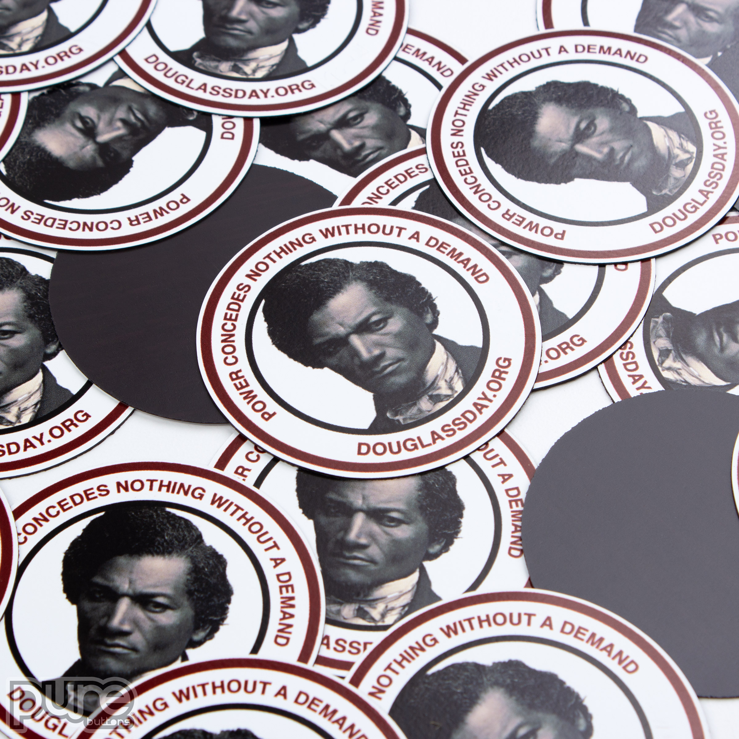 Frederick Douglas Day Round Flexible Magnets