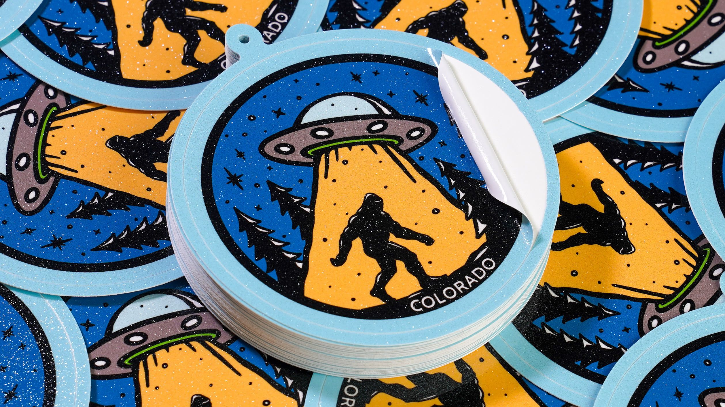 Circle Glitter Stickers