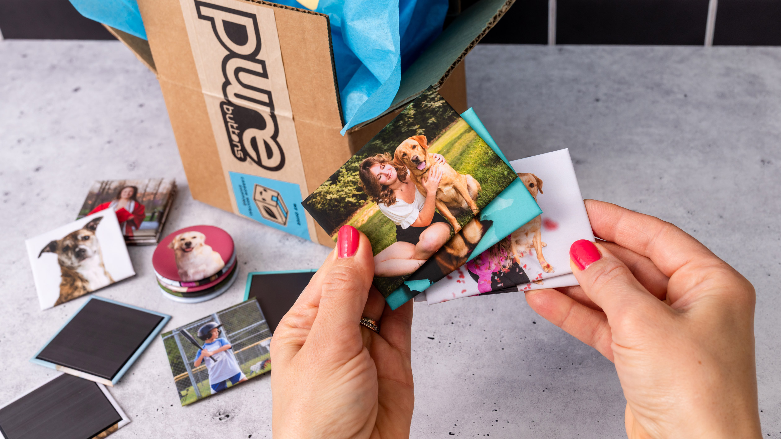 Unboxing Custom Photo Magnets from PureButtons.com